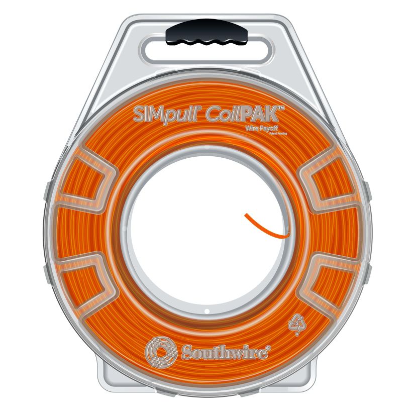 THHN Cable - Stranded, Orange, 10 AWG, 1250ft SIMpull™ CoilPAK™